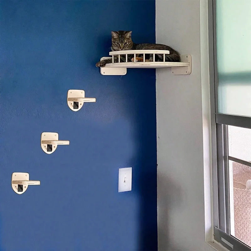 Hamac à Chat avec 3 Escaliers en Bois
