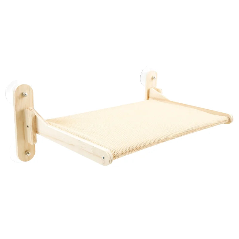 Hamac en Bois pour Fenêtre avec Ventouse - Beige